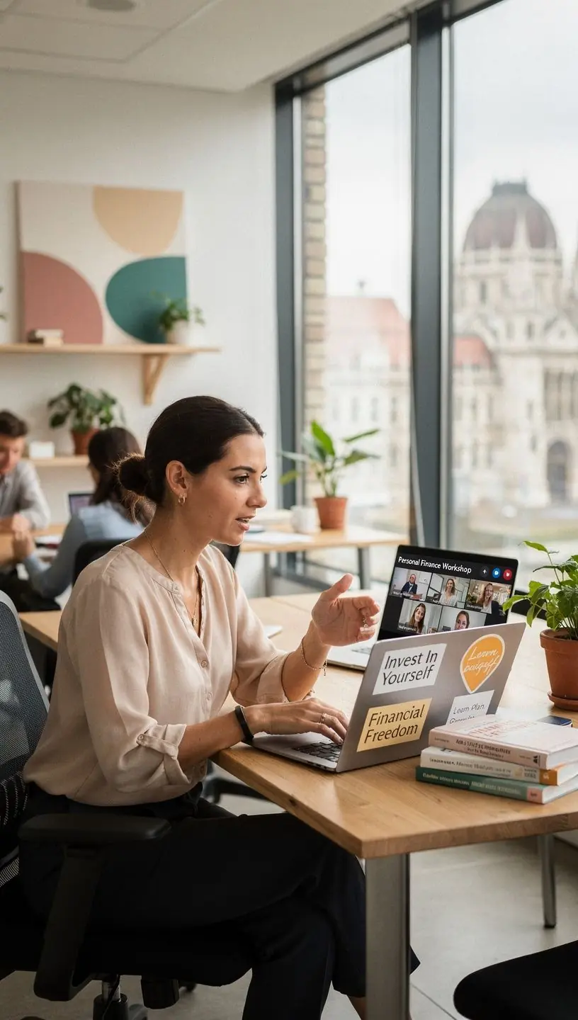 Családi költségvetési táblázat a számítógép képernyőjén