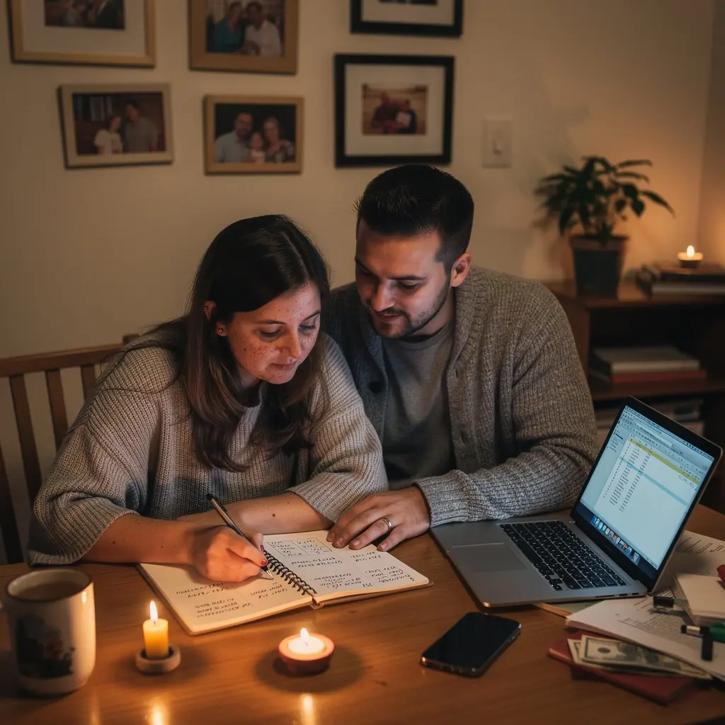 Pénzügyi tanácsadó, aki segít egy ügyfélnek a kiadások nyomon követésében