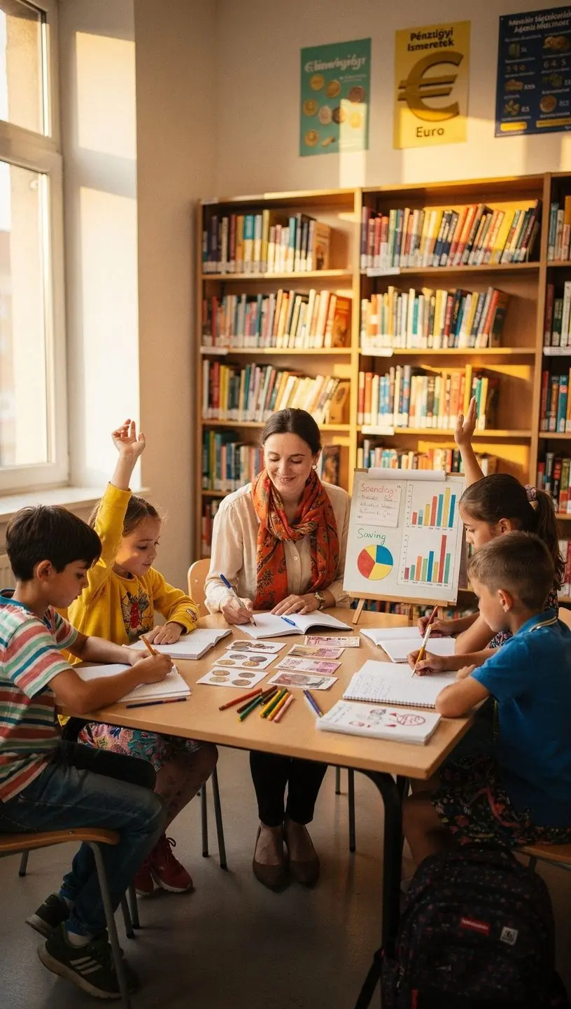 Könyv és jegyzetfüzet nyitva, amely pénzügyi tippeket tartalmaz