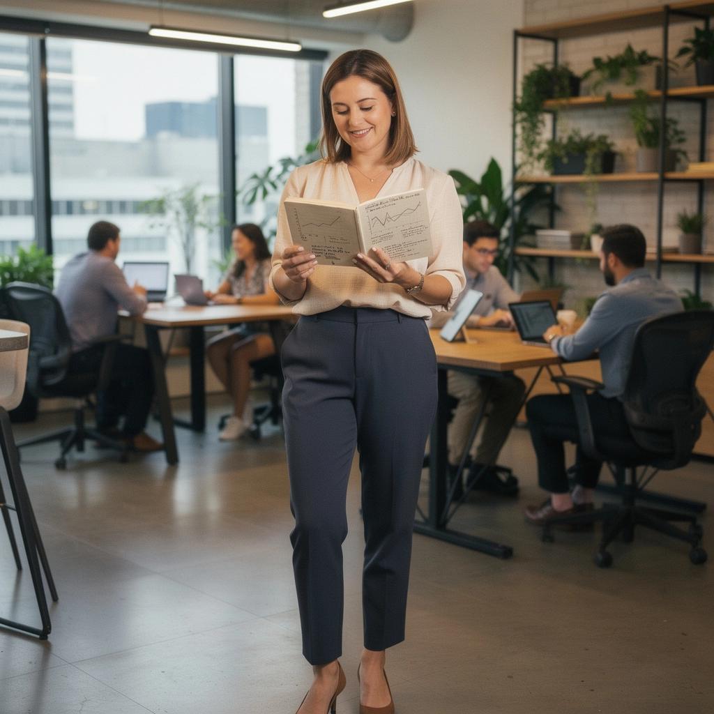 Olvasó, aki jegyzetel a pénzügyi könyv mellett, figyelmes arccal.